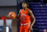 FORT MYERS, FLORIDA - DECEMBER 19: D.J. Steward #21 of Whitney Young High School looks on against Riverview High School during the City of Palms Classic Day 2 at Suncoast Credit Union Arena on December 19, 2019 in Fort Myers, Florida. 