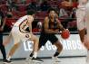 Louisville's David Johnson drives the ball against Florida State's Wyatt Wilkes.