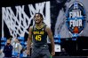 INDIANAPOLIS, INDIANA - APRIL 05: Davion Mitchell #45 of the Baylor Bears reacts during the National Championship game of the 2021 NCAA Men's Basketball Tournament against the Gonzaga Bulldogs at Lucas Oil Stadium on April 05, 2021 in Indianapolis, Indiana.