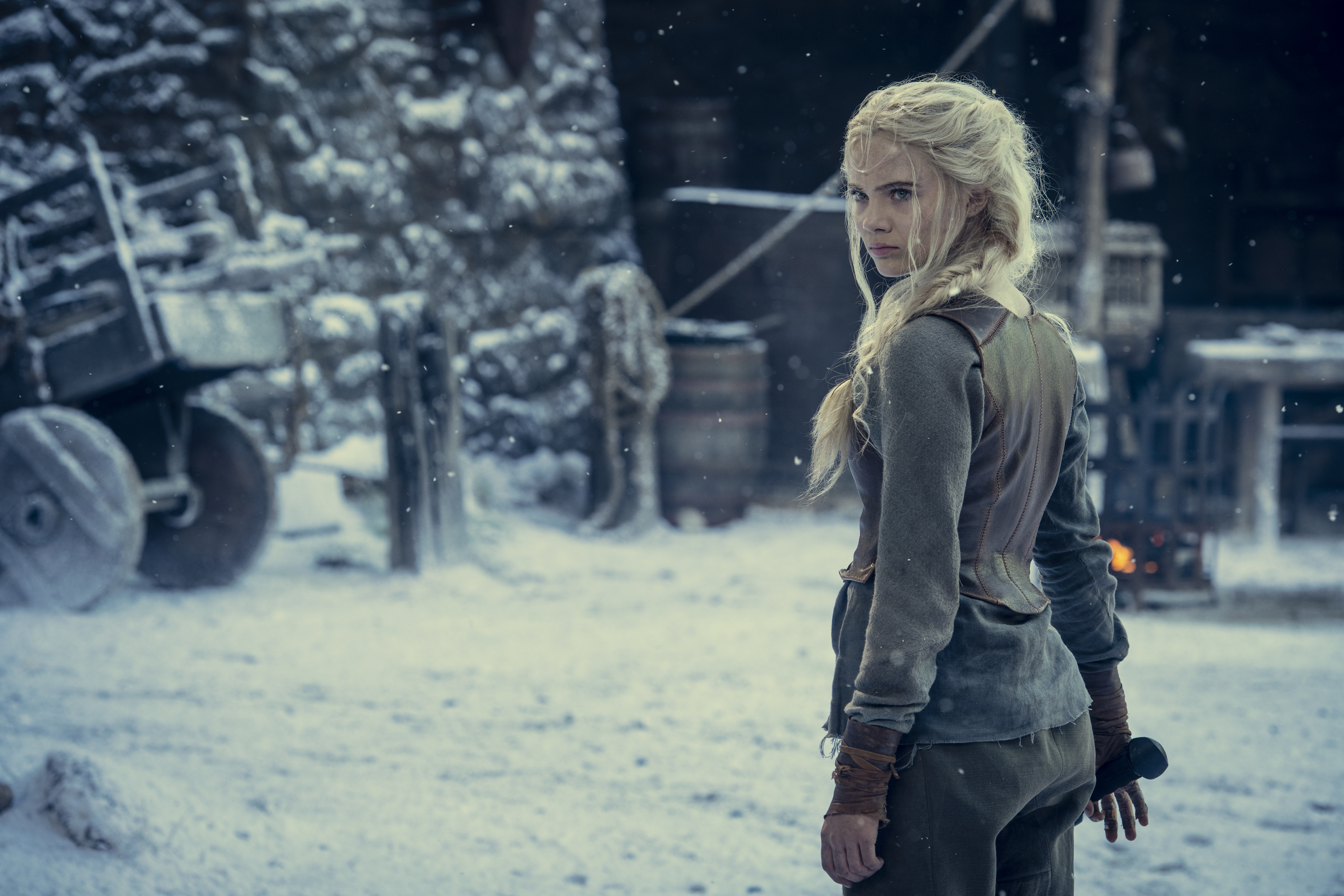 Ciri training in Kaer Morhen in The Witcher season 2 