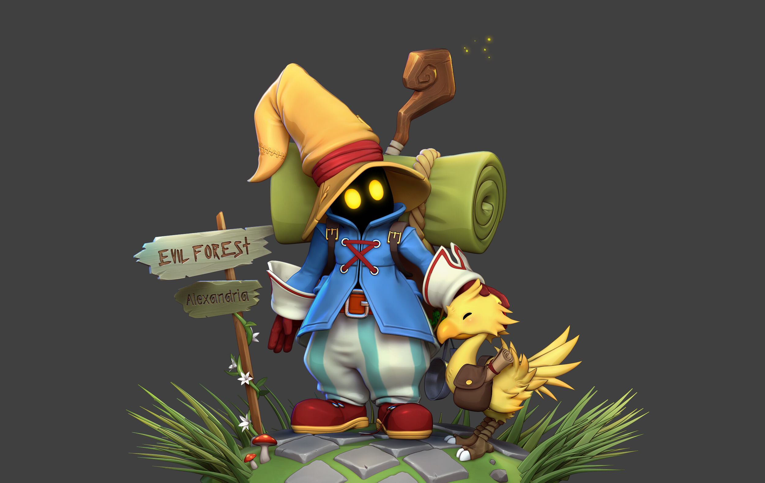 Vivi from Final Fantasy 9 remastered
