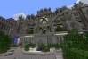 A huge castle in Minecraft