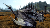 A frost dragon in Skyrim