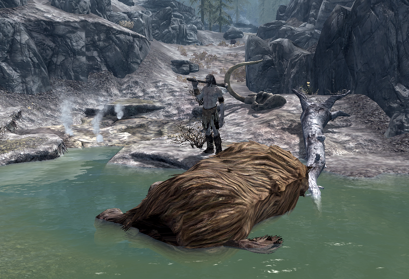 The mournful giant in Skyrim 