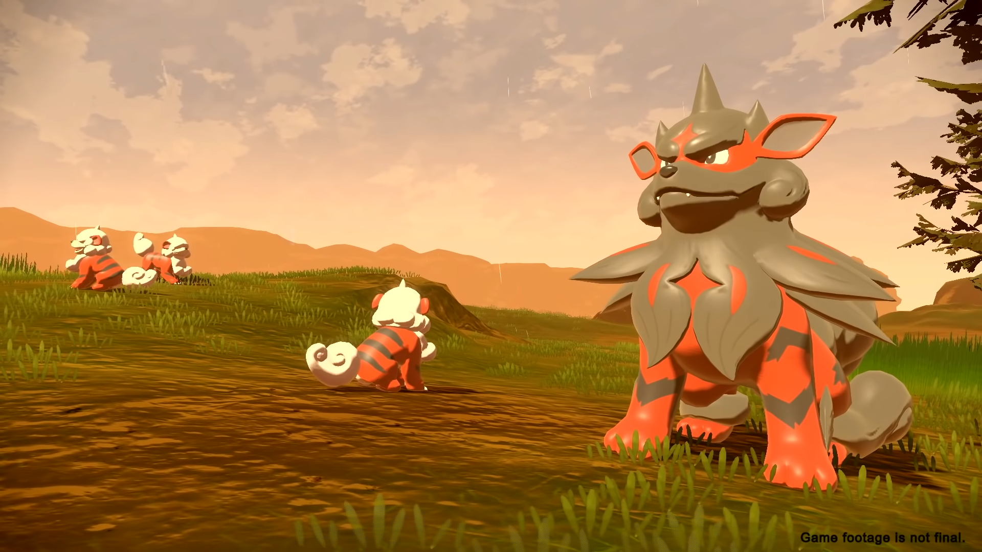 Hisuian Growlithe and Arcanine
