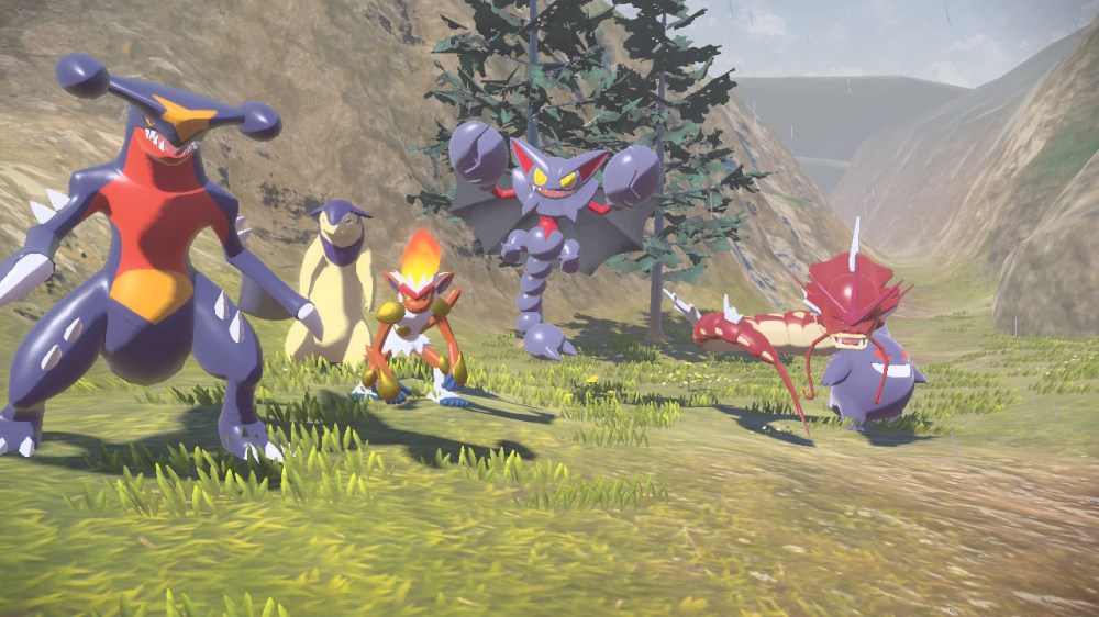 Garchomp, Hisuian Typhlosion, Infernape, Gliscor, Gyarados, and Gengar
