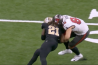 Marshon Lattimore 15-yard helmet-to-helmet controversial penalty Buccaneers, Week 2, 2022