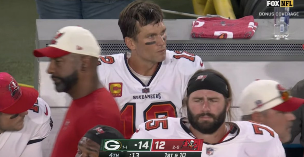 Angry Tom Brady after losing to Packers, Week 3, 2022