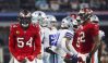 Sep 11, 2022; Arlington, Texas, USA; Tampa Bay Buccaneers linebacker Lavonte David (54) reacts during the second half against the Dallas Cowboys at AT&T Stadium.