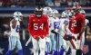 Sep 11, 2022; Arlington, Texas, USA; Tampa Bay Buccaneers linebacker Lavonte David (54) reacts during the second half against the Dallas Cowboys at AT&T Stadium.