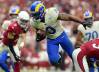 Sep 25, 2022; Glendale, AZ, USA; Los Angeles Rams running back Cam Akers (3) moves the ball against the Arizona Cardinals at State Farm Stadium. Nfl Los Angeles Rams At Arizona Cardinals