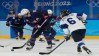 NHL 23 top-rated women's players: Jenni Hiirikoski fends off two other hockey players