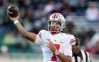 Ohio State QB CJ Stroud throws football during game