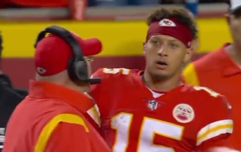 Patrick Mahomes angry MNF Week 5 2022