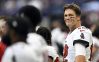 Aug 27, 2022; Indianapolis, Indiana, USA; Tampa Bay Buccaneers quarterback Tom Brady (12) smiles during the national anthem before the game against the Indianapolis Colts at Lucas Oil Stadium.