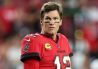 Oct 27, 2022; Tampa, Florida, USA; Tampa Bay Buccaneers quarterback Tom Brady (12) looks on during warms ups before a game against the Baltimore Ravens at Raymond James Stadium.
