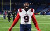 Dec 6, 2021; Orchard Park, New York, USA; New England Patriots outside linebacker Matt Judon (9) celebrates while leaving the field following the game against the Buffalo Bills at Highmark Stadium.