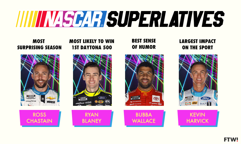 NASCAR Superlatives 2022: Ross Chastain, Ryan Blaney, Bubba Wallace, Kevin Harvick