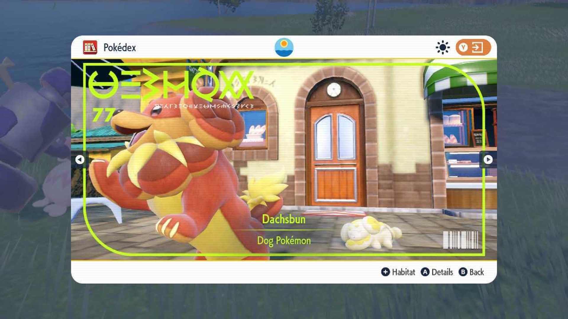 Pokemon SV Pokedex Dachsbun