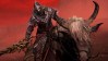 You need to see this incredible Pokemon and Elden Ring mod: A man wearing silver plate armor and a silver helmet holds a large sword to his right side. He sits astride a horned grey horse