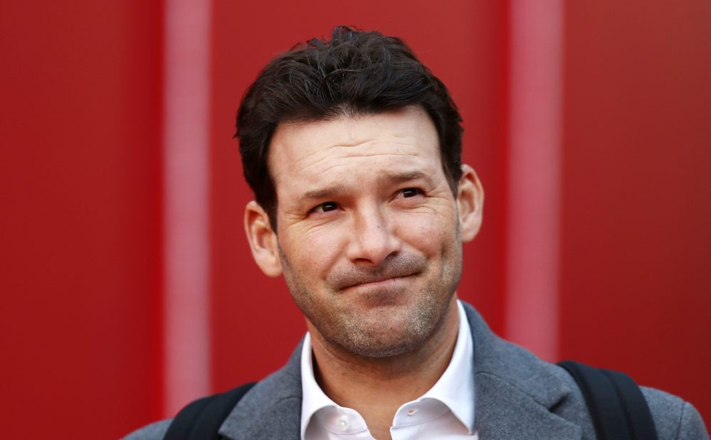 KANSAS CITY, MISSOURI - JANUARY 20: TV personality and former NFL player Tony Romo walks through the tunnel before the AFC Championship Game between the Kansas City Chiefs and the New England Patriots at Arrowhead Stadium on January 20, 2019 in Kansas City, Missouri.