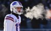 Dec 24, 2022; Chicago, Illinois, USA; Buffalo Bills quarterback Josh Allen (17) calls signals against the Chicago Bears at Soldier Field.