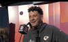 Patrick Mahomes laughing about Valentine's Day, Super Bowl 2023