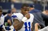 Micah Parsons drinking water during a Week 2 NFL game in the 2022 season.