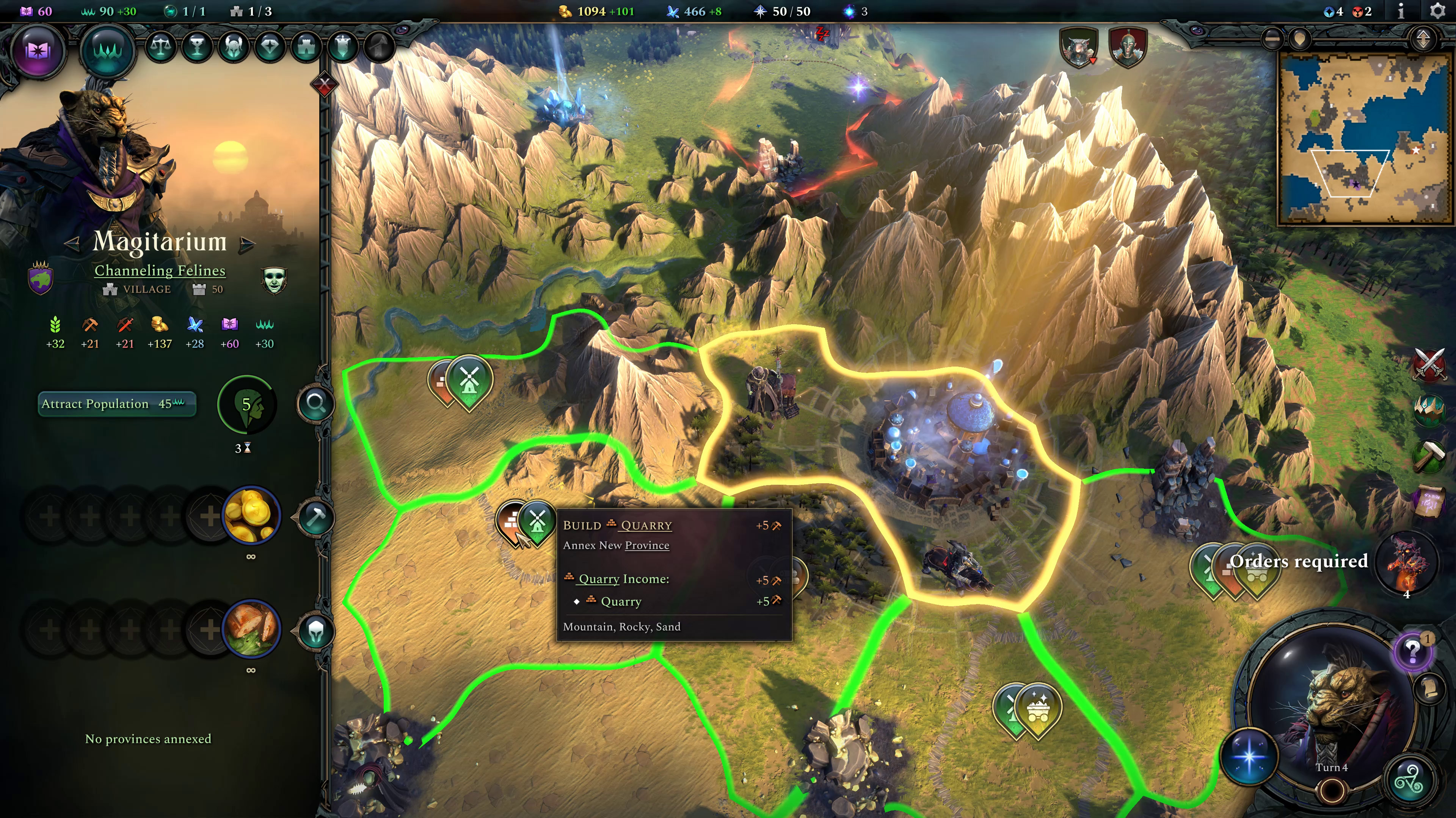 City provinces