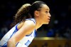 Duke guard Celeste Taylor plays against UNC