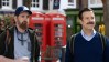brendan hunt jason sudeikis stand outside a richmond pub during a scene in apple tv's ted lasso
