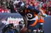 Jerry Jeudy takes a bow after scoring a touchdown for the Broncos in a 2022 game.
