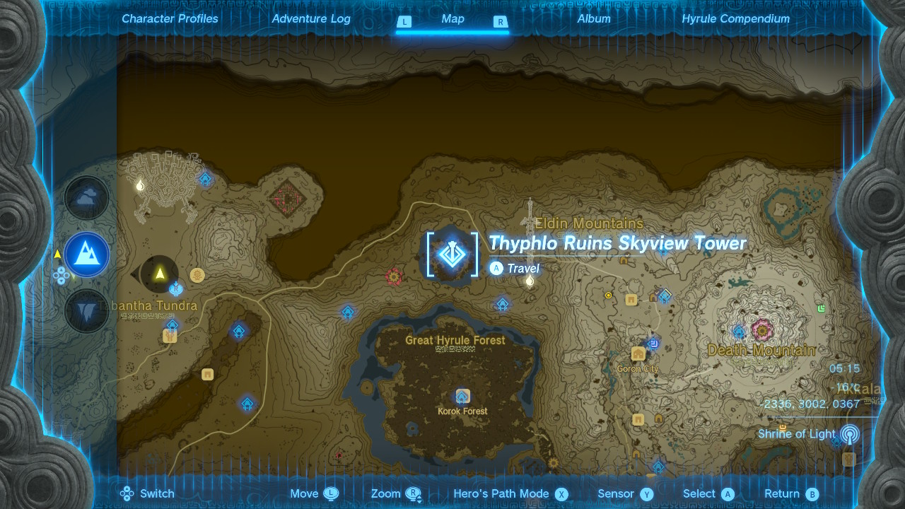 Zelda Tears of the Kingdom Skyview Tower locations