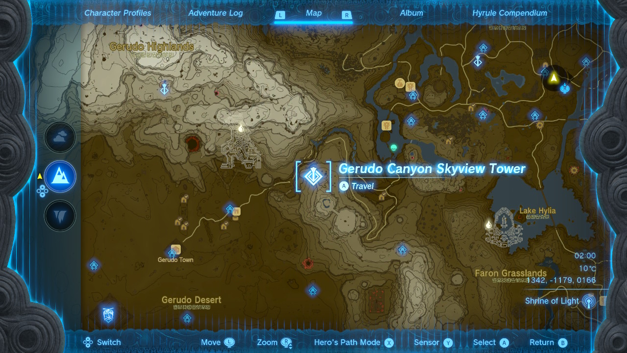 Zelda Tears of the Kingdom Skyview Tower locations