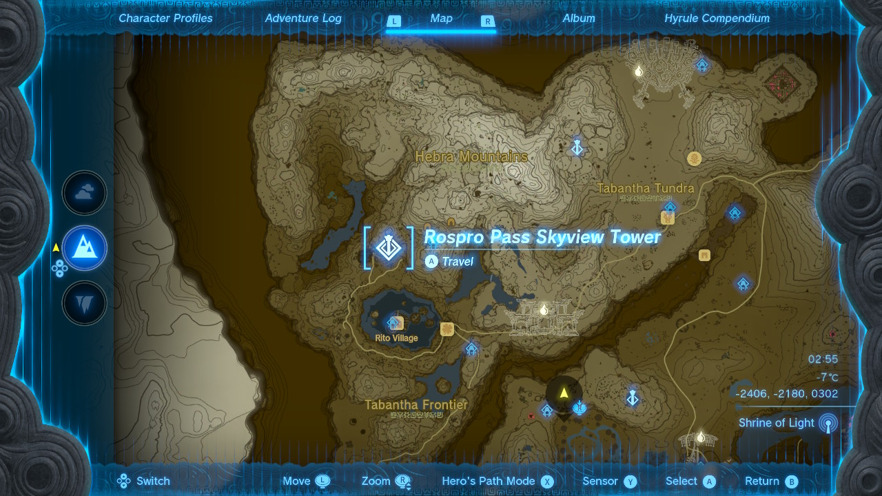 Zelda Tears of the Kingdom Skyview Tower locations