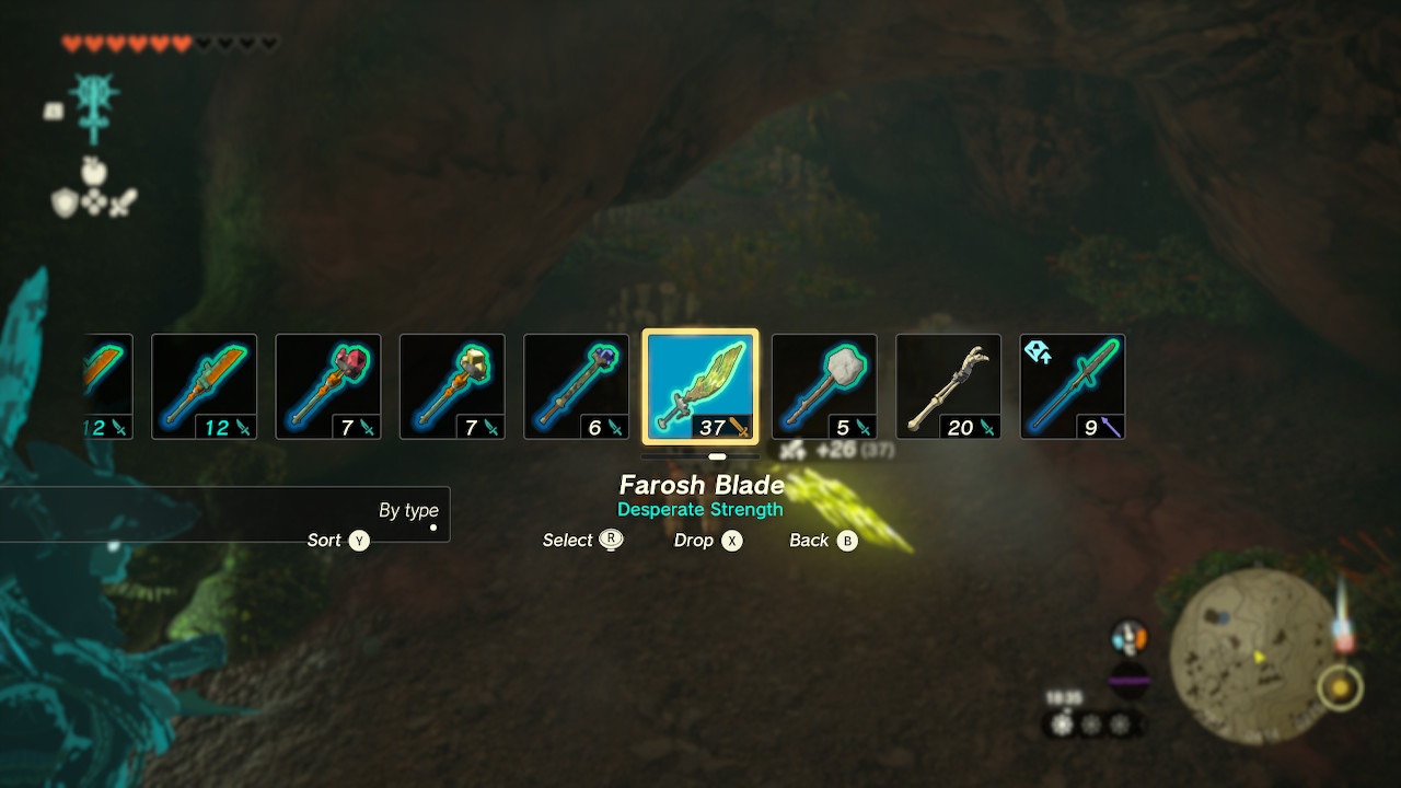 Zelda Tears of the Kingdom Weapons