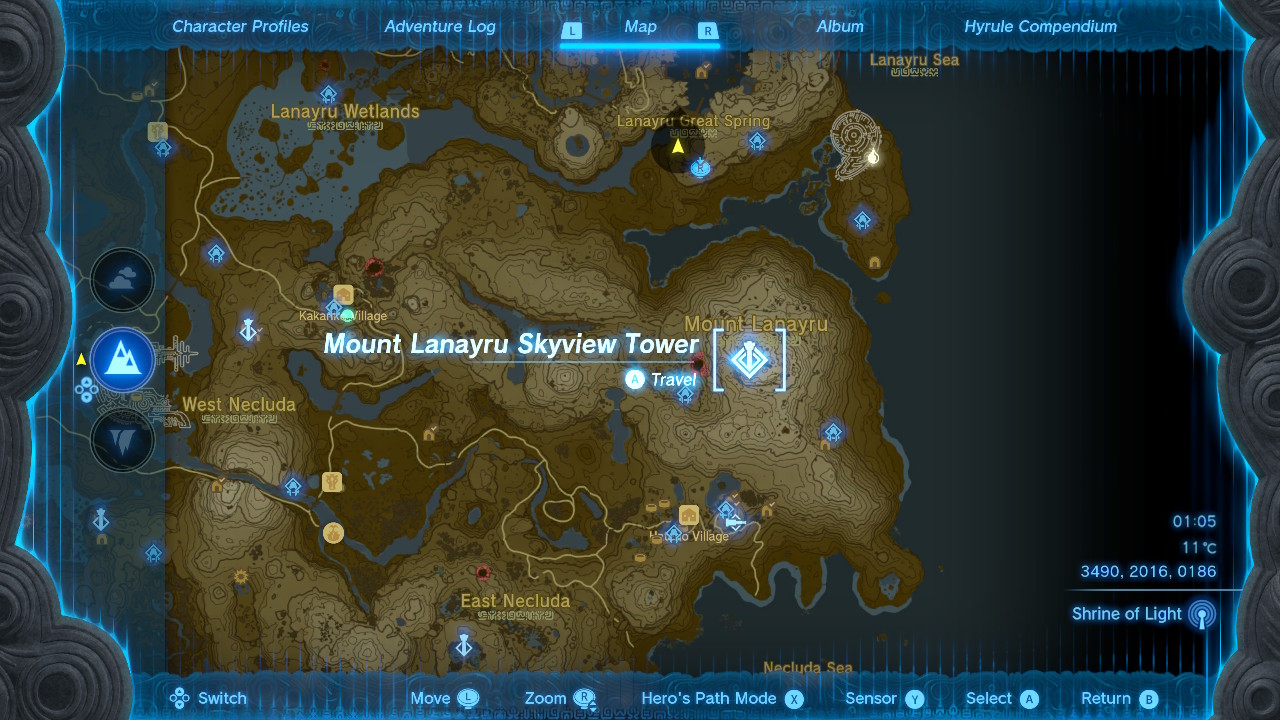 Zelda Tears of the Kingdom Skyview Tower locations