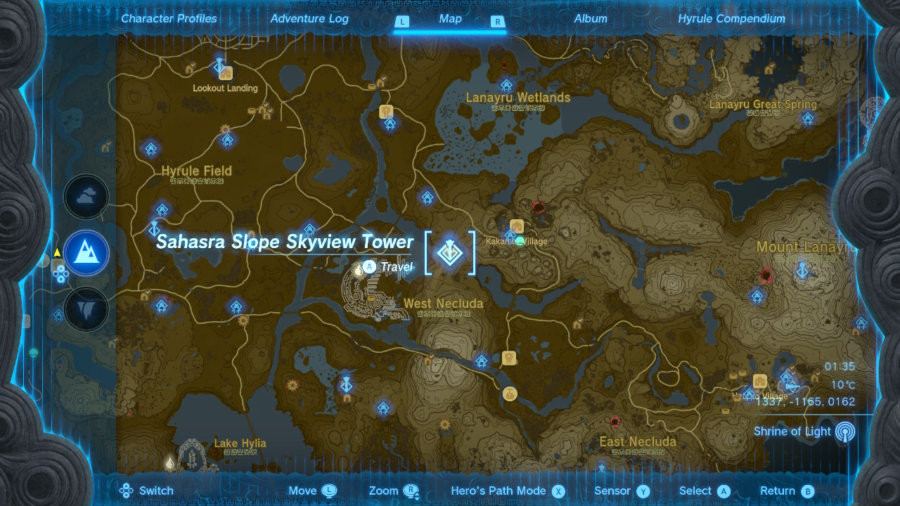Zelda Tears of the Kingdom Skyview Tower locations