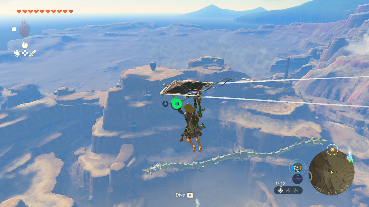 Zelda Tears of the Kingdom Paragliding