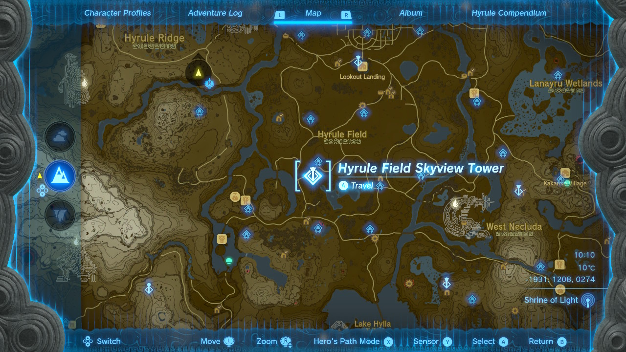 Zelda Tears of the Kingdom Skyview Tower locations