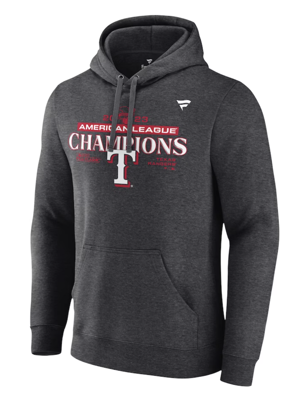 Texas Rangers 2023 American League Champions Locker Room Pullover Hoodie