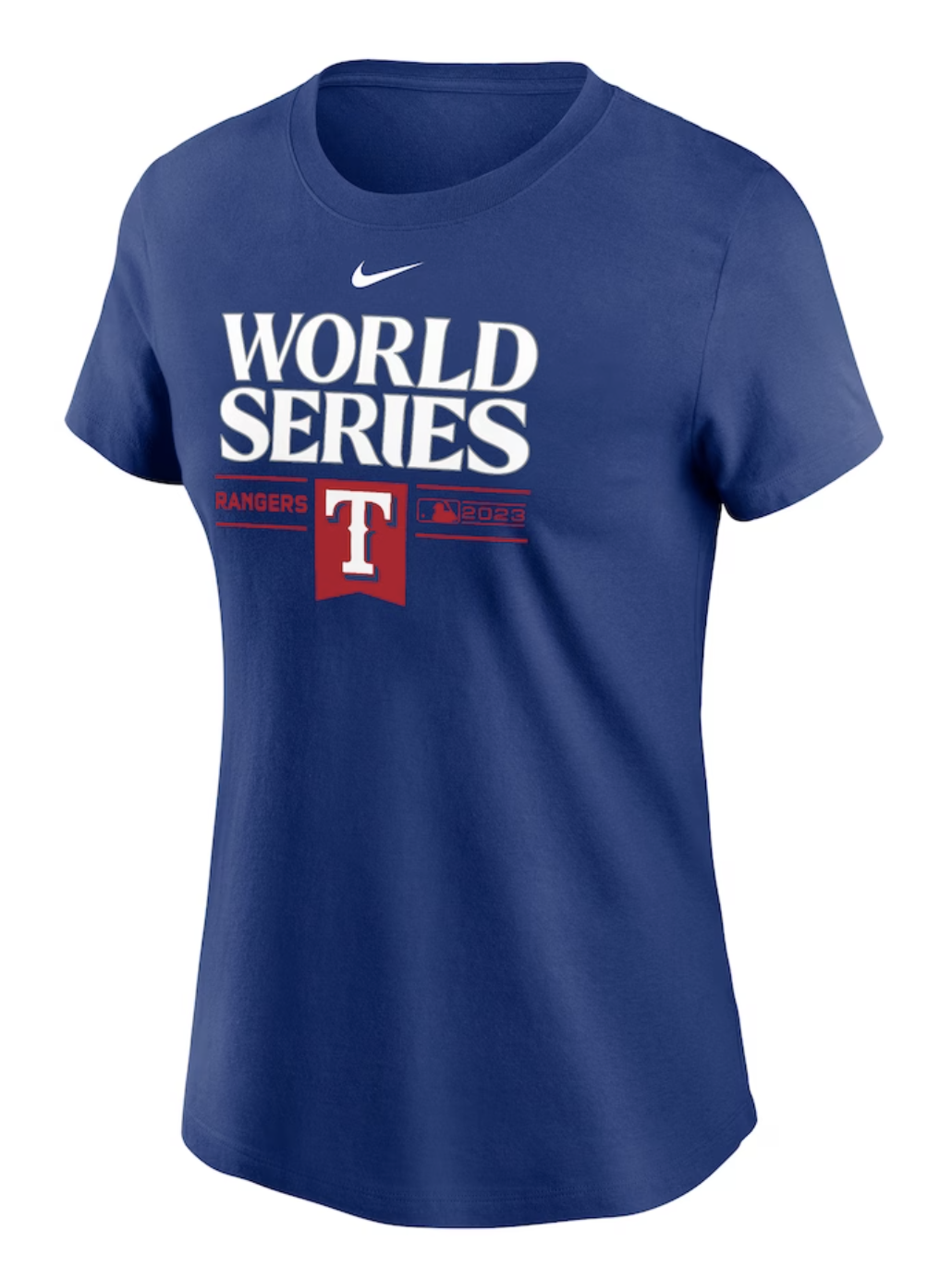 Texas Rangers Nike Women's 2023 World Series Authentic Collection T-Shirt