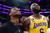 Bronny and LeBron James
