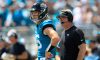 Jacksonville Jaguars quarterback Trevor Lawrence (16) and head coach Doug Pederson look on from the sideline during the first quarter of a NFL football game Sunday, Sept. 17, 2023 at EverBank Stadium in Jacksonville, Fla. The Kansas City Chiefs defeated the Jacksonville Jaguars 17-9.