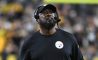 Sep 18, 2023; Pittsburgh, Pennsylvania, USA; Pittsburgh Steelers head coach Mike Tomlin watches a replay against the Cleveland Browns at Acrisure Stadium. The Steelers won 26-22.