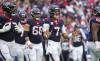 Oct 15, 2023; Houston, Texas, USA; Houston Texans quarterback C.J. Stroud (7) reacts after a play during the third quarter against the New Orleans Saints at NRG Stadium.