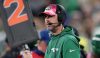Oct 15, 2023; East Rutherford, New Jersey, USA; New York Jets quarterback Aaron Rodgers (8) looks on during the second half against the Philadelphia Eagles at MetLife Stadium.