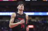 Nov 3, 2023; Miami, Florida, USA; Miami Heat guard Tyler Herro (14) looks on against the Washington Wizards during the third quarter at Kaseya Center.