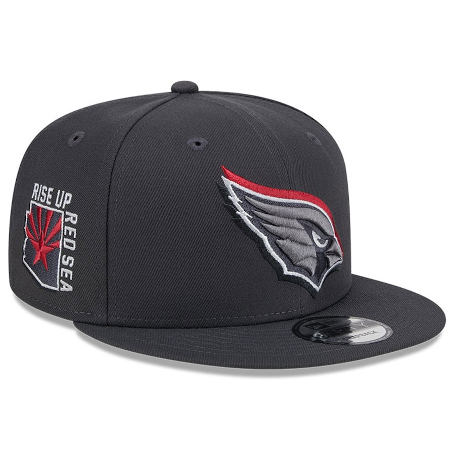 Arizona Cardinals New Era 2024 NFL Draft 9FIFTY Snapback Hat - Graphite