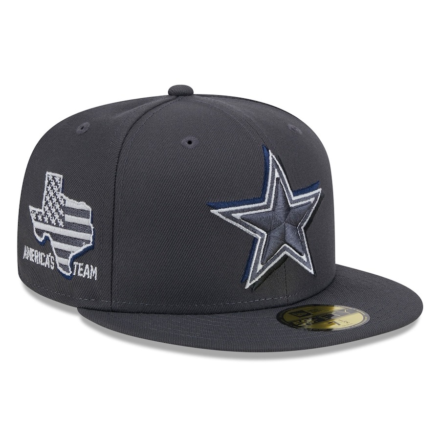 Dallas Cowboys New Era Official 2024 NFL Draft On Stage 59FIFTY Fitted Hat - Graphite